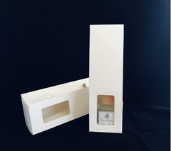 Kraft Paper Box - Prefolded Bottom, Clear Window, 3 Height Sets