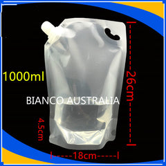 1L Stand Up Spout Pouch (All Clear /  Gloss White / Matte Silver )