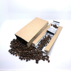 500g Side Gusset Coffee Pouch, Kraft Paper, Foil Lined, With Valve