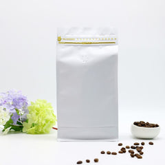 500g Box Bottom Coffee Pouch, Multi Matt Colours, Foil Lined, Tear Off Zip Lock, With / Without Valve
