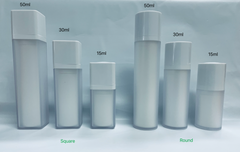 Airless pump Jars & Bottle with Lotion Pump Cap (Jar: 30g/50g; Bottle: 15ml/30ml/50ml)