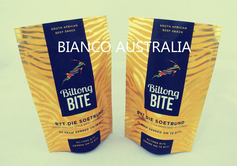 Custom Printed Stand Up Pouch, Beef Biltong Packaging Bag